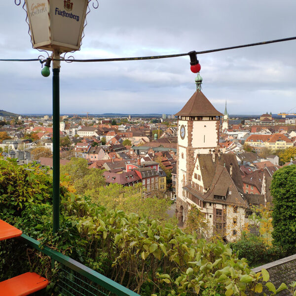 Krimi-Trail Freiburg Schwaben Tor vom Schlossberg