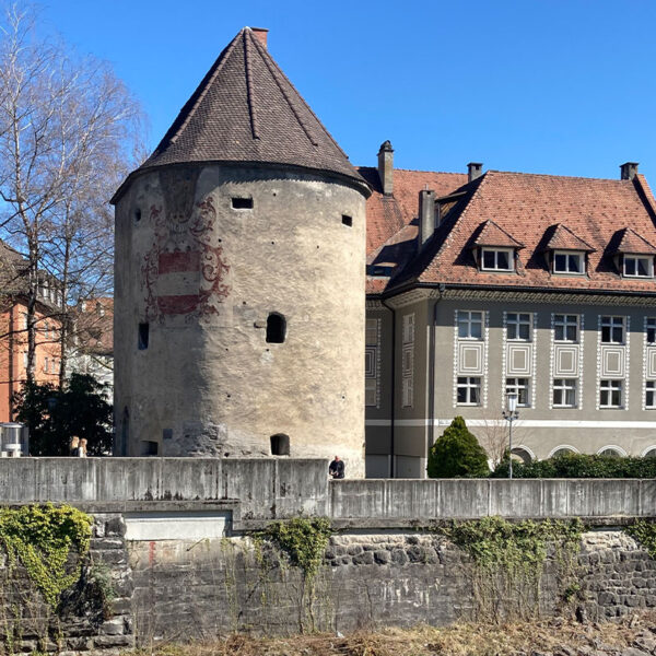 Krimi-Trail Feldkirch Montfortgasse Wasserturm