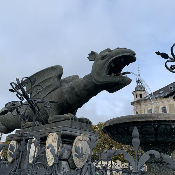 Krimi-Trail Klagenfurt Lindwurmbrunnen